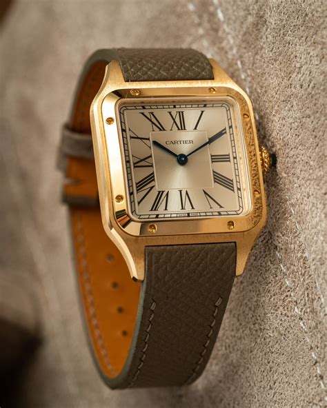 cartier santos watch leather strap|cartier santos dumont small straps.